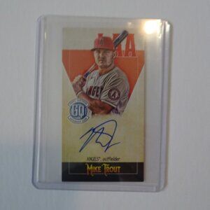 2021 Mike Trout Topps Gypsy Queen Captains Mini Autograph 09/50